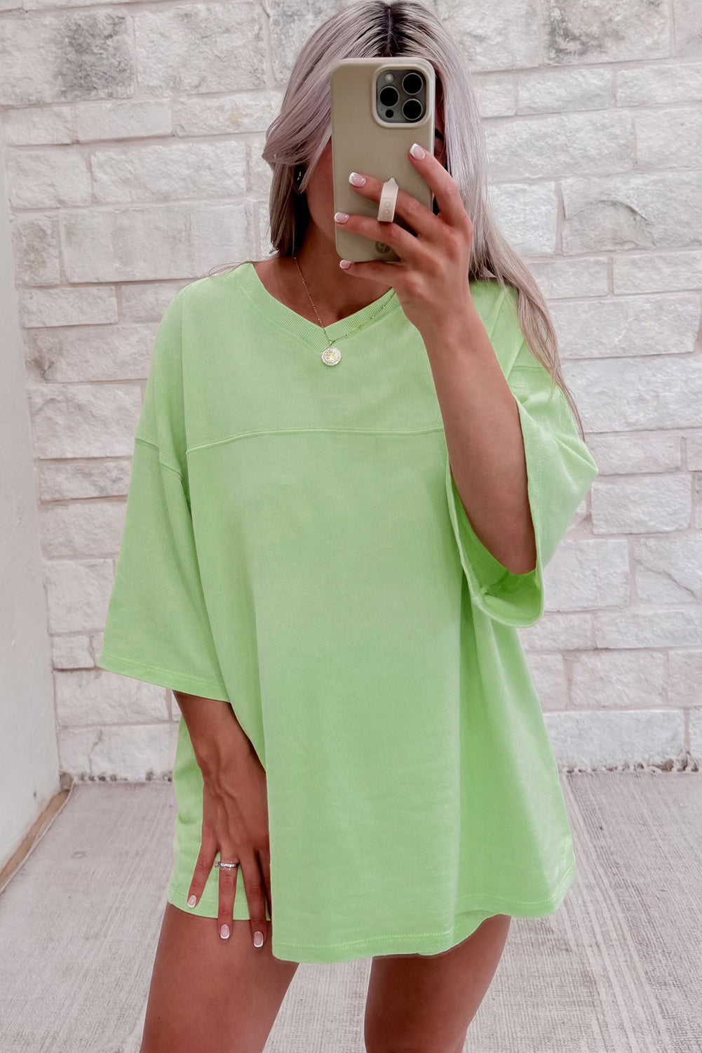 ποΈ Loungewear Set β Zachte V-hals Top & Shorts met Pockets