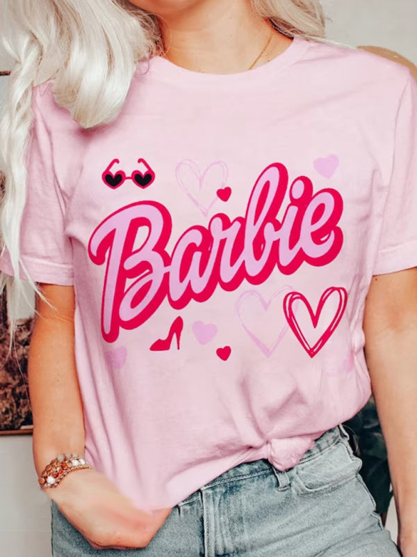 💕 “Barbie Dream Tee – Pink Girl Power Vibes”