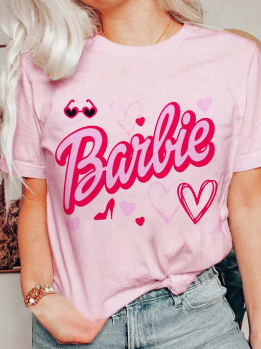 💕  “Barbie Dream Tee – Pink Girl Power Vibes”