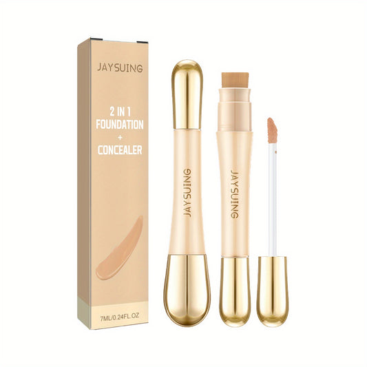 GlowSkin 2-in-1 Foundation & Concealer – Stralende Dekking in Eén Stap