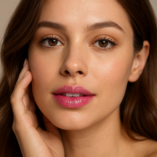 💋 Glow Glam Glitter Lipstick – Sparkle That Stays