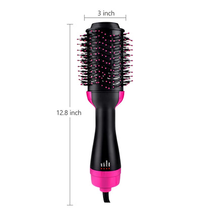One Step Hair Dryer and Volumizer Round Hot Air Brussh