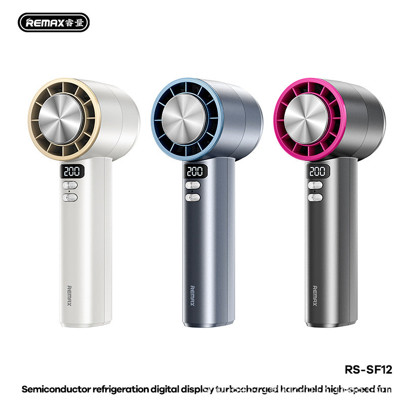 Ruisheng's New Digital Display Turbocharged Semiconductor Hand-held Refrigeration Fan 200-speed Variable Speed RS-SF11/1