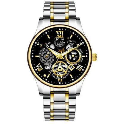 ⌚ GlowElegance Quartz Watch – Stainless Steel Luxe