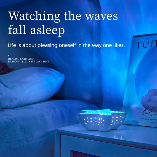 🌊✨ Starfish Ocean Projector Lamp – Haal de zee in je kamer
