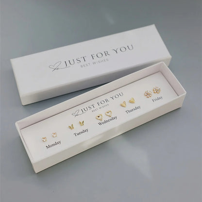 🌟 GlowGold Oorbellenbox – Elke Dag een Nieuwe Sparkle"