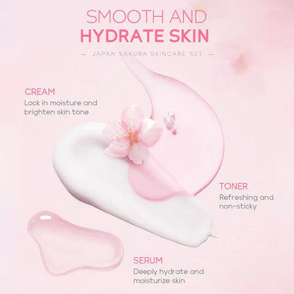 5/3pcs/Set Sakura Skin Care Set