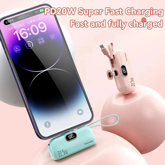 Telefoon snel leeg?  22.5W SuperCharge Powerbank – Stijlvol, Snel & Ready To Go!