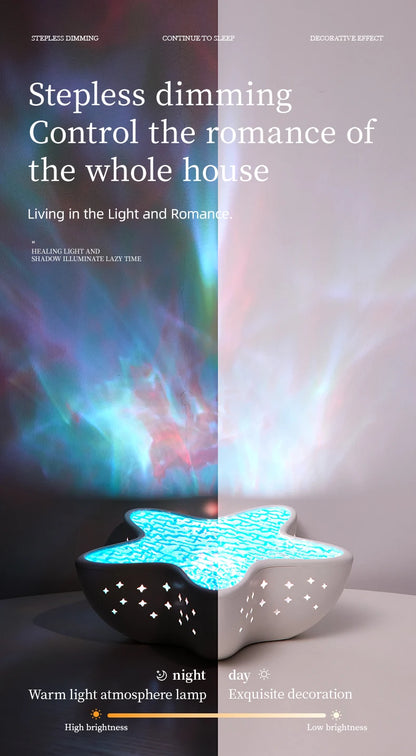 🌊✨ Starfish Ocean Projector Lamp – Haal de zee in je kamer