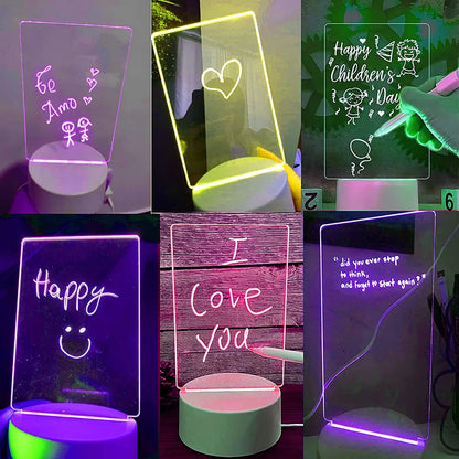✨ GlowNote™ LED Schrijfbord Lamp – Laat een boodschap achter met licht!