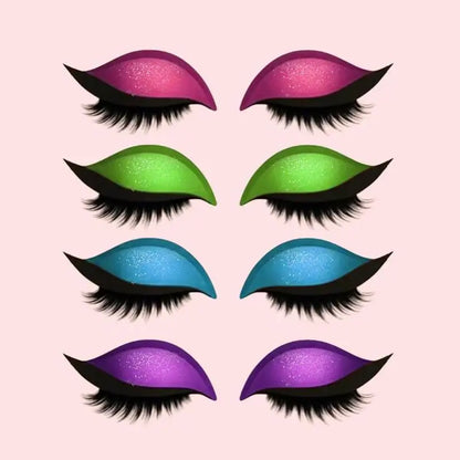 Lazy wimpers Glam™ – 2-in-1 Eyeshadow & Eyelash Stickers | Waterproof & Longlasting