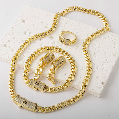 💛  Luizada™ Vintage Glass Bead Sieradenset – 14K Verguld met Natuurlook (4-delig)