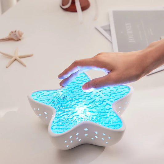 🌊✨ Starfish Ocean Projector Lamp – Haal de zee in je kamer