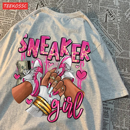 💖 SNEAKER GIRL Statement Tee – Limited Glow Edition
