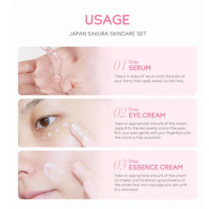 5/3pcs/Set Sakura Skin Care Set