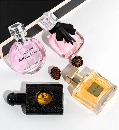 ✨💄 Mini Luxe Parfum Giftset – 4 Iconische Geuren in 1 Chique Box