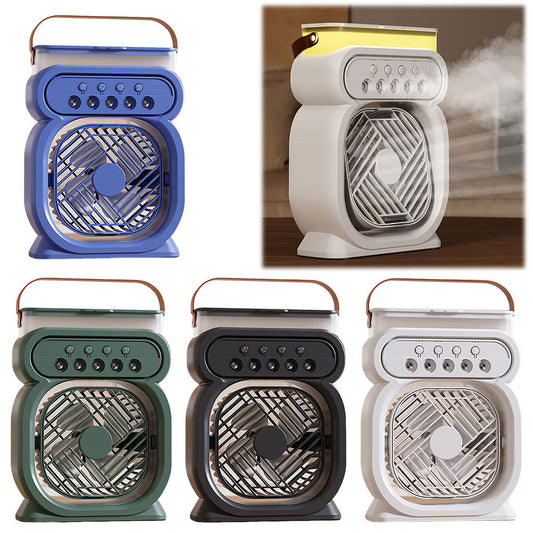 3-in-1 Mini Aircooler met LED Verlichting – USB & Stil Design ideaal voor de zomer!