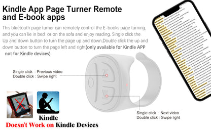 🎥 Titel: GITFOS™ Smart Scroll Ring – TikTok Remote, Auto Clicker & Camera Control in Één