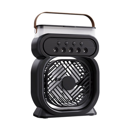 3-in-1 Mini Aircooler met LED Verlichting – USB & Stil Design ideaal voor de zomer!