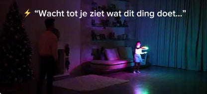🌈 Glow Disk meteor Pro – LED Frisbee met Lichtshow TikTok nieuwste trend (Oplaadbaar)